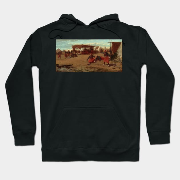 Pitching Quoits by Winslow Homer Hoodie by Classic Art Stall